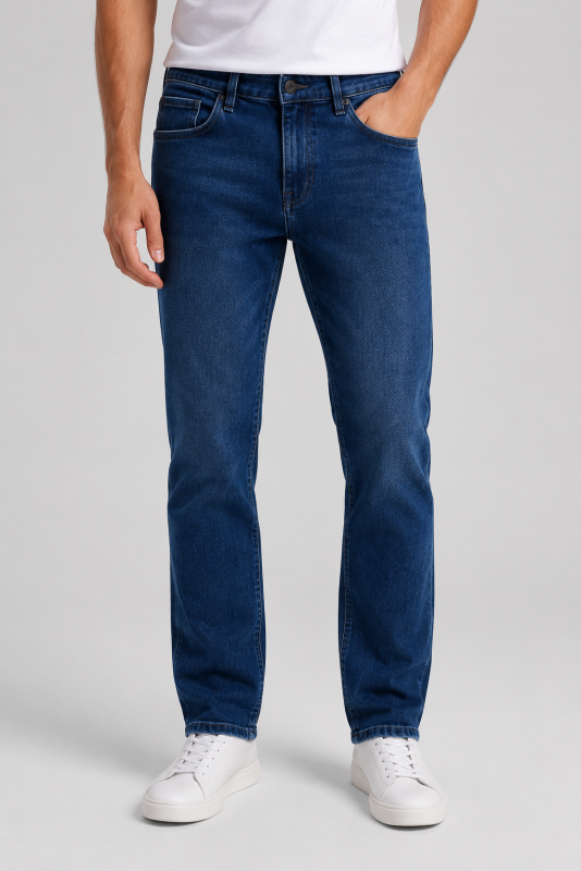 Deep Navy Blue Jeans