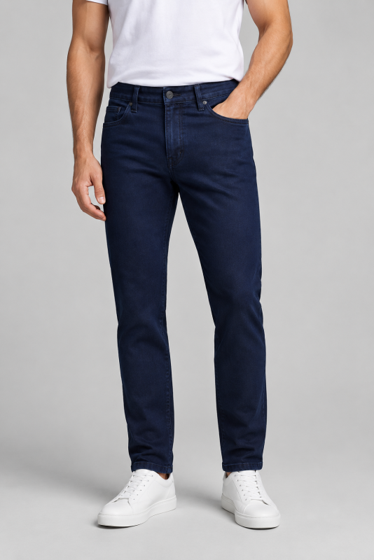 Dark Indigo Blue Jeans