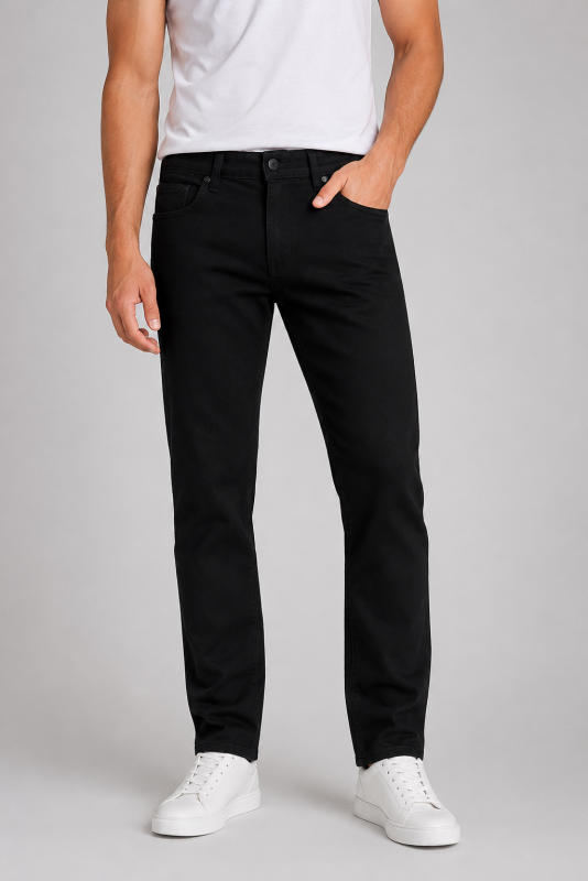 Solid Black Jeans