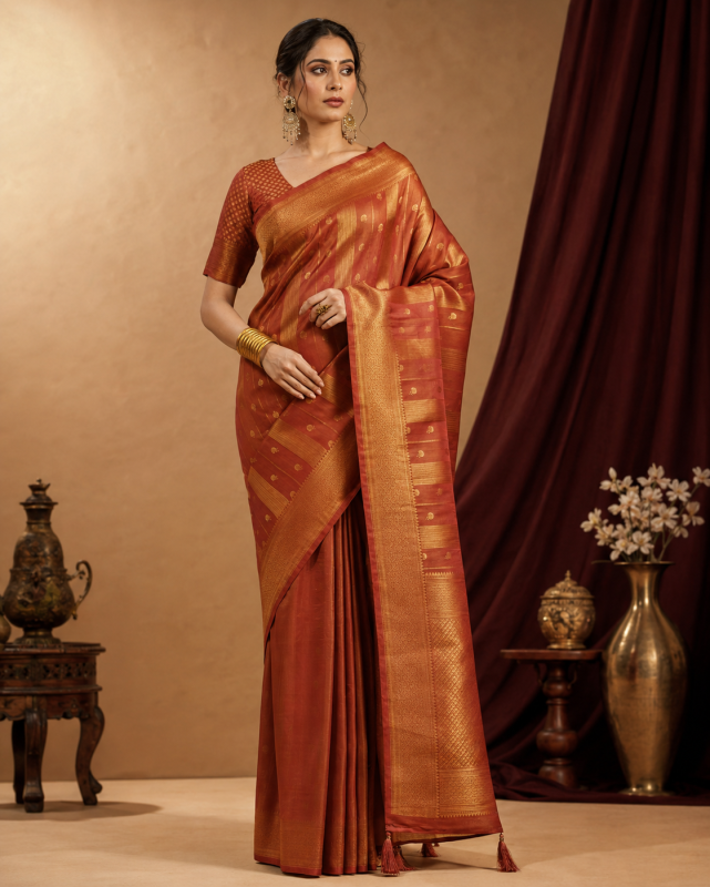 Satin Banarasi Silk Saree