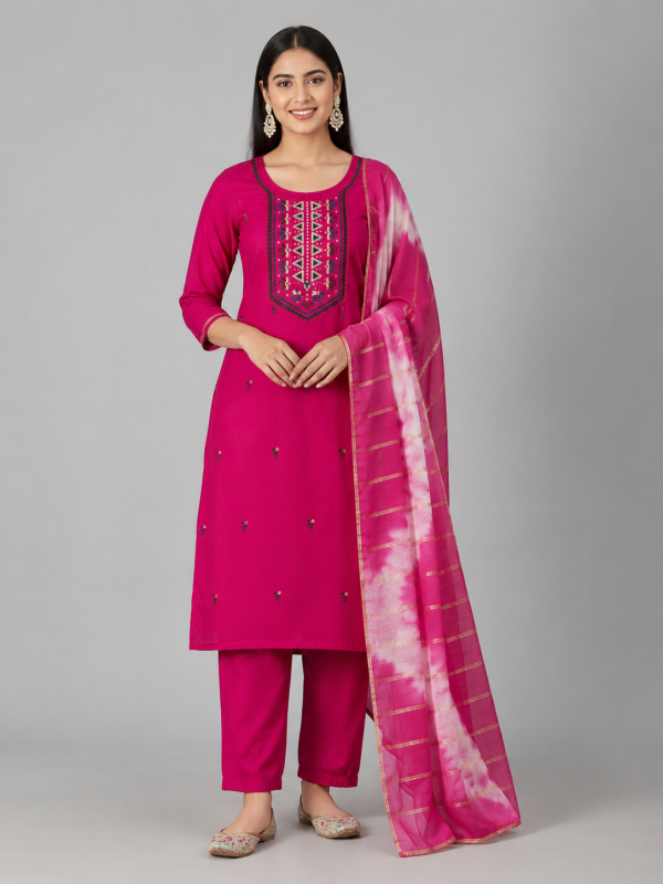  Magenta Pink  Kurta