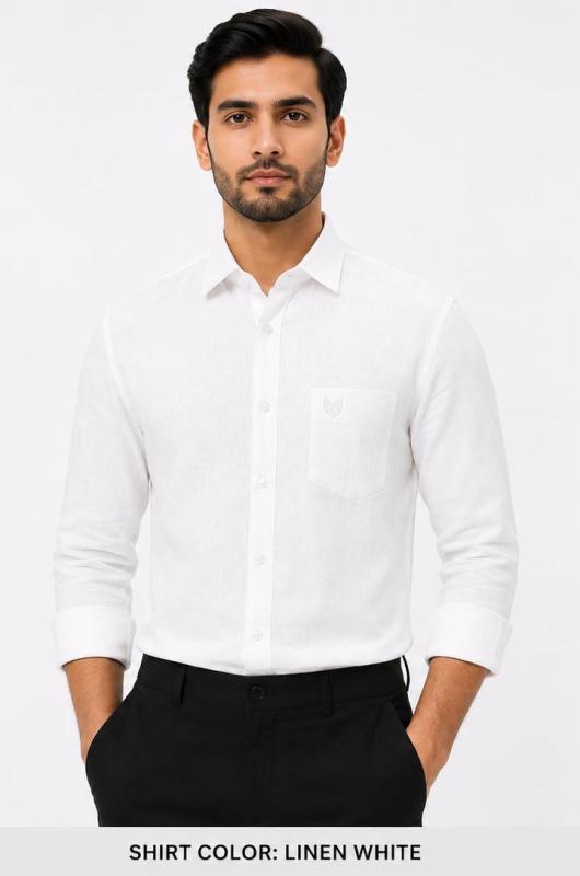 MENTEE WHITE 125 LE LENIN FULL SLEEVE SHIRTS