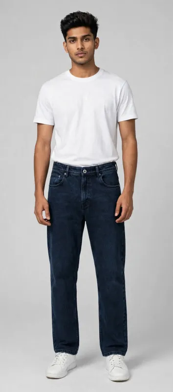  Baggy Jeans - Dark Indigo Blue