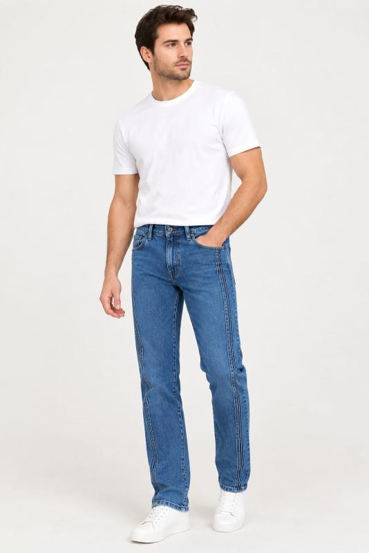 Designer Baggy Jeans Light Blue