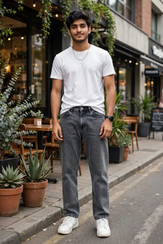 Baggy Jeans - Charcoal Grey
